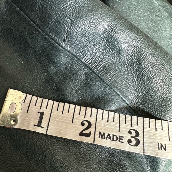 Theory Forest Green and Black Lambskin Leather Jacket EUC - Picture 13 of 14